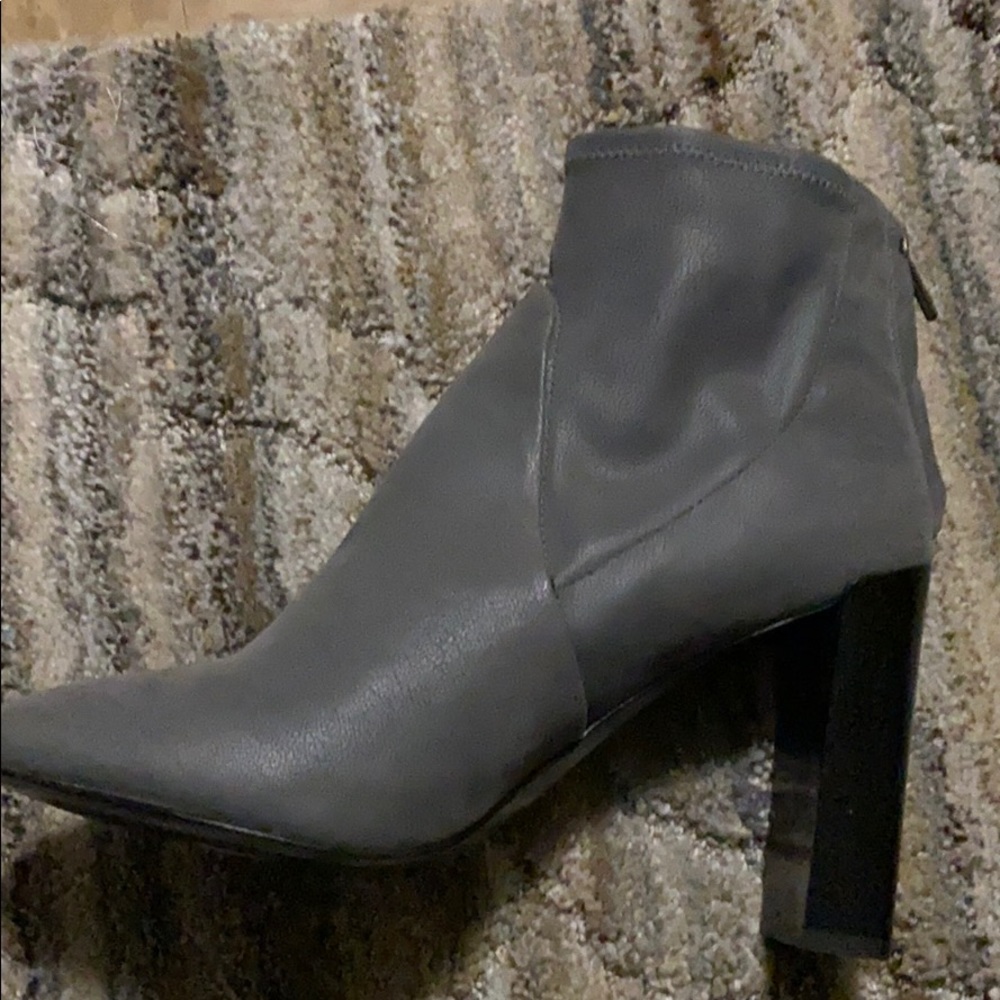 Grey ankle booties